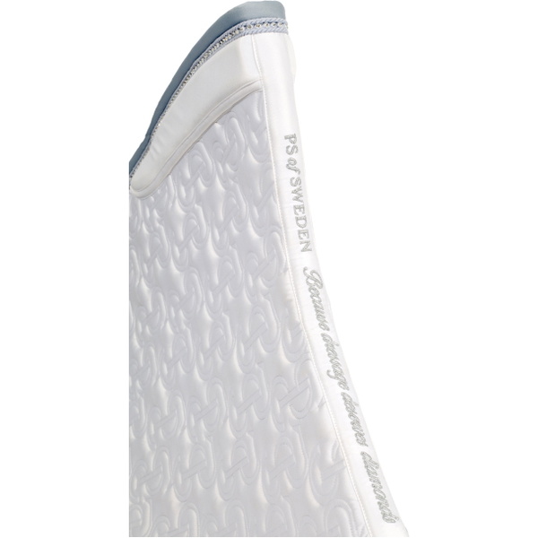 2025 PS Of Sweden Kristall Satin Dressur Sattel Pad 1110 - 117 - 001 - White